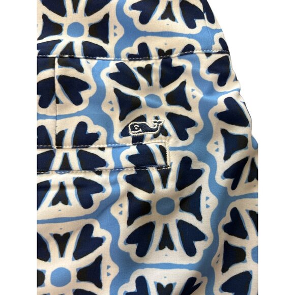 Vineyard Vines Performance Womens Skort White Blue Print Size 0 - Picture 4 of 8